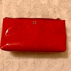 Red Kate Spade Cosmetic Bag